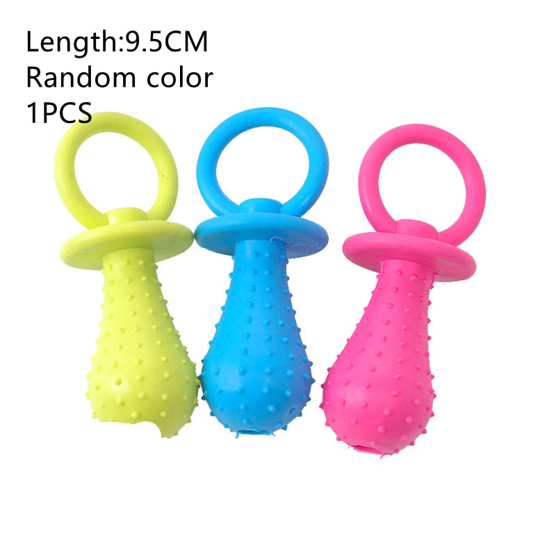 Dog Toys Teddy Puppy No Poison Health Chew Interactive Rubber Pacifier Bones Molar Clean Teeth Pet Toys Chew Toy Pet Products