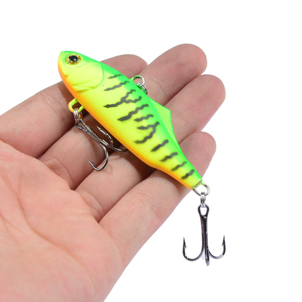 1PCS VIB Fishing Lure 7cm 24g Long Shot Crankbait Deep Water Wobblers Winter Ice Sea Artificial Bait Fishing Tackle For Bass