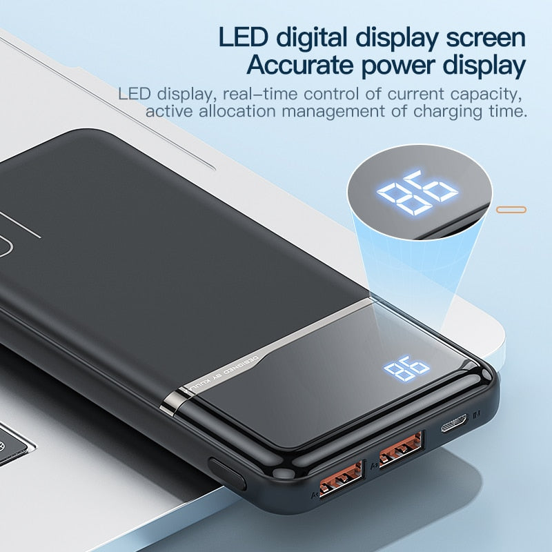 KUULAA power bank 10000mah portable charger for xiaomi redmi note 10 powerbank for poco x3 pro iPhone 13 12 11 pro max poverbank