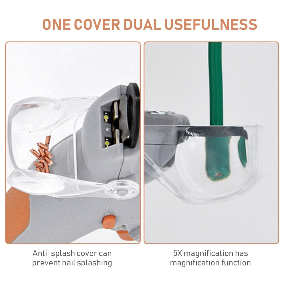 Dog Nail Scissors Pet Nail Clippers Cutter Grooming Electric Claw Scissors Cat Dog Products With Led Light Claw Nail Scissors