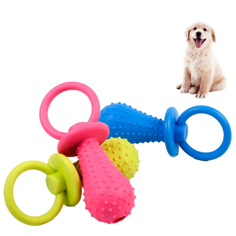 Dog Toys Teddy Puppy No Poison Health Chew Interactive Rubber Pacifier Bones Molar Clean Teeth Pet Toys Chew Toy Pet Products