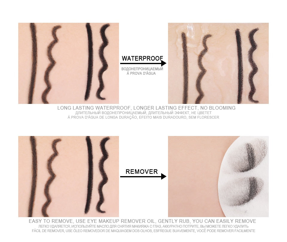 IMAGIC Eyeliner Pen Waterproof 1pcs Black Makeup Beauty Cosmetic Tool+1pcs Pencil sharpener