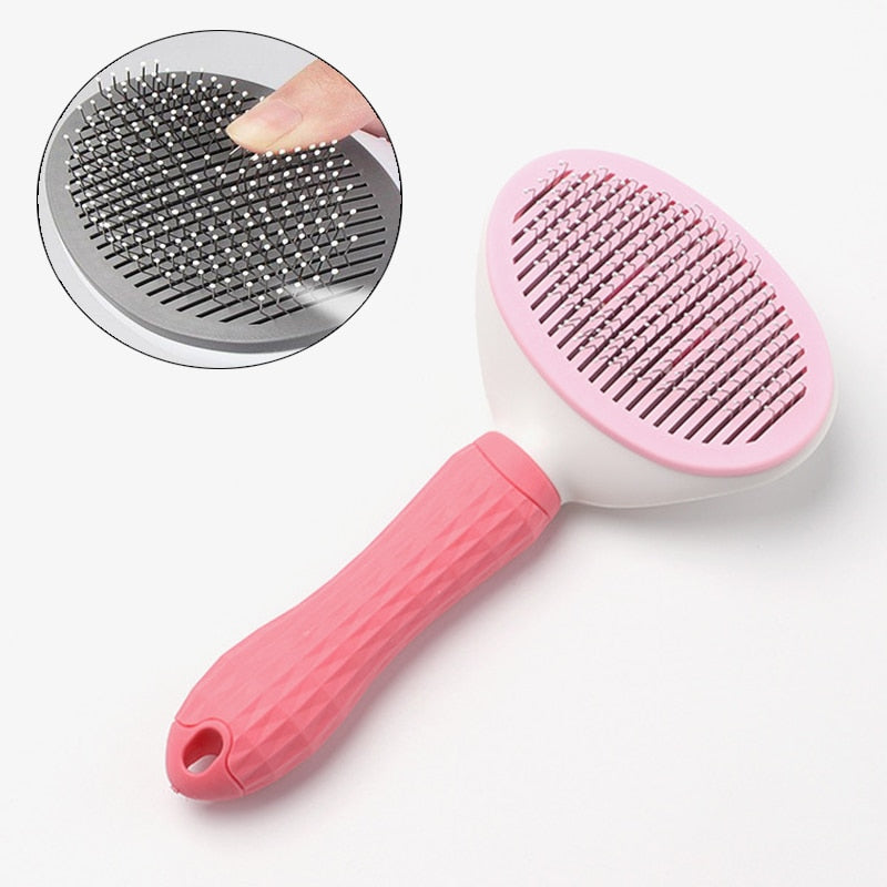 Dog Cat Hair Removal Comb Brush Plastic Pet Grooming Products for Cats Gotas Katten Brushes mascota Accessories cleaning Combs
