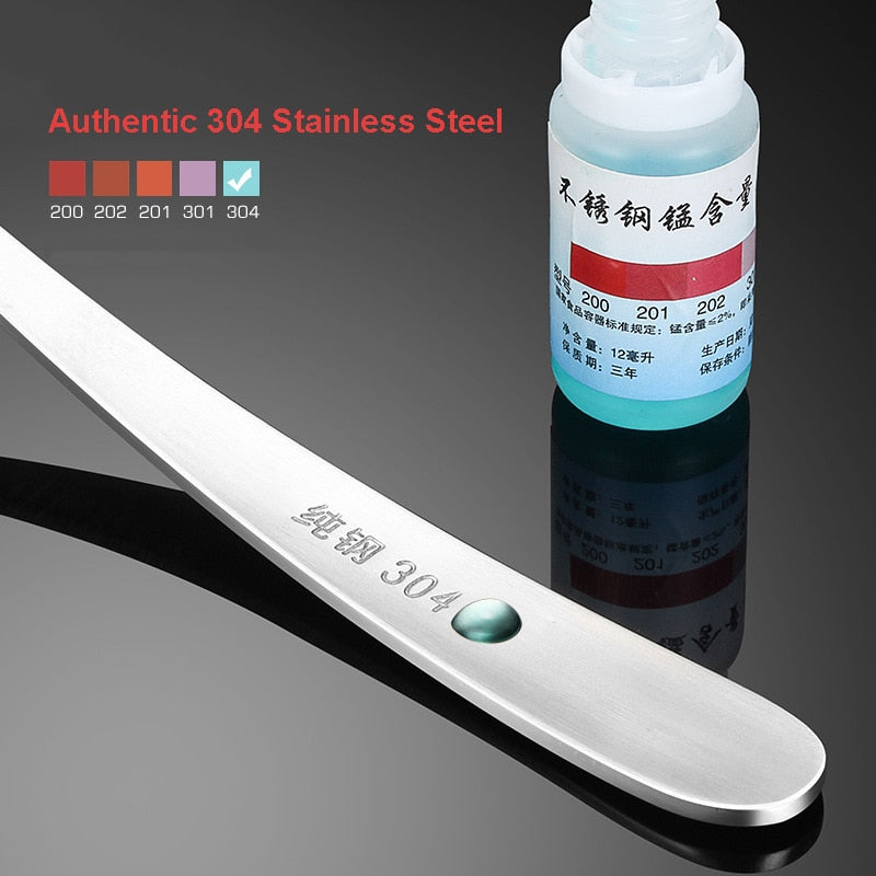 304 Stainless Steel Big Soup Spoon Thickened Table Spoon Silver Kitchen Serving Spoon Tableware Restaurant Supplies