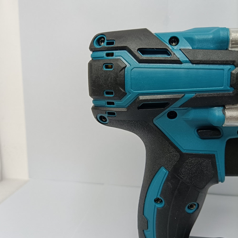 2 IN 1 Brushless Cordless Electric Impact Wrench 1/2 inch Screwdriver Socket Power Tools Compatible for Makita 18V Battery