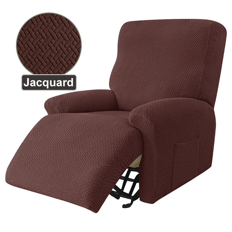 Recliner Sofa Cover Armchair Case Sofa Cover Anti-Dust Non-Slip Lazy Boy Chair Cover Solid Color Universal Seat Cover 1 Peice