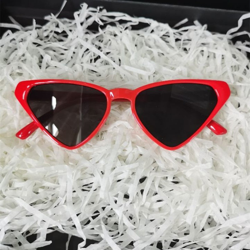 Black Cateye Sun Glasses For Women  2020 Vintage Triangle Cat eye Sunglasses Designer Shades  Glasses UV400