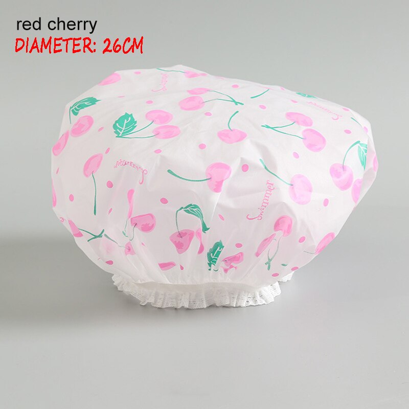 Shower Cap Thicken Elastic Bath Hat Bathing Cap for Women Hair Salon Dot Waterproof Bathroom Products Bathroom Accessories