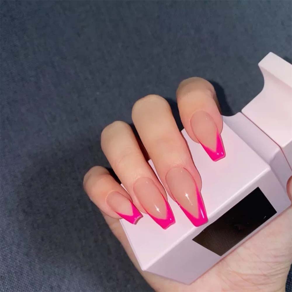 24Pcs Stiletto False Press On Nails Matte Black Color Leopard Wear Finished Product Wearable Full Cover Acrylic Nails Products