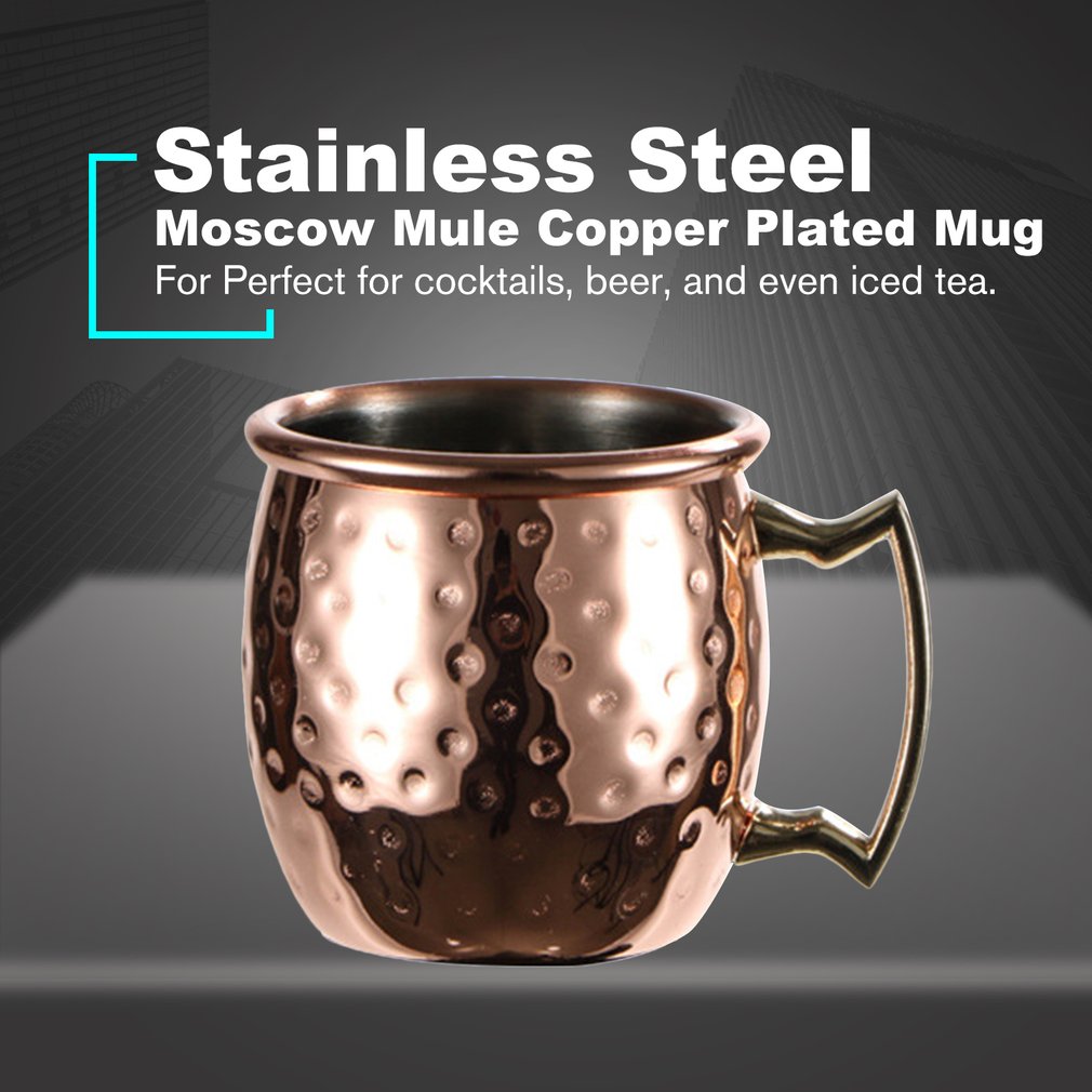 60ml Mini Hammered Moscow Mule Mug Espresso Copper Mugs Shot Glasses Cute 2oz Stainless Steel Mugs For Mini Bar Environmentally