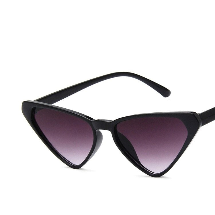 Black Cateye Sun Glasses For Women  2020 Vintage Triangle Cat eye Sunglasses Designer Shades  Glasses UV400