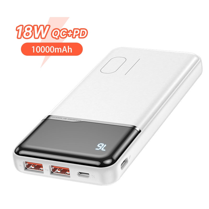 KUULAA power bank 10000mah portable charger for xiaomi redmi note 10 powerbank for poco x3 pro iPhone 13 12 11 pro max poverbank