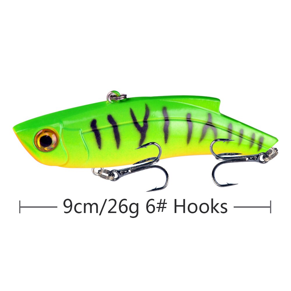 1PCS 90mm 27g Long Shot VIB Lure Sinking Crankbait Winter Fishing Lure Isca Artificial Perch Hard Wobblers