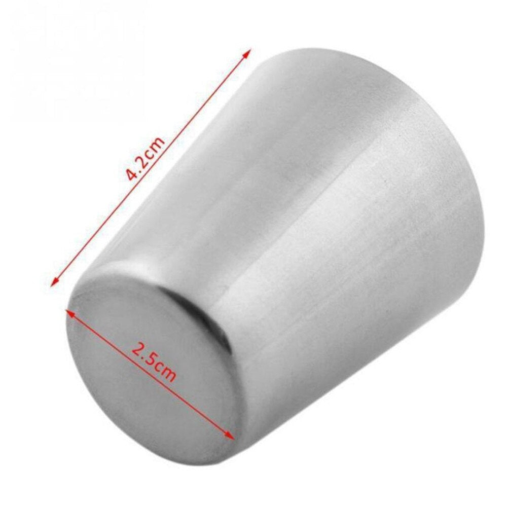 4Pcs/set Polished 30ML Mini Stainless Steel Shot Glass Cup Wine Drinking Glasses With Leather Cover Bag For Home Kitchen Bar