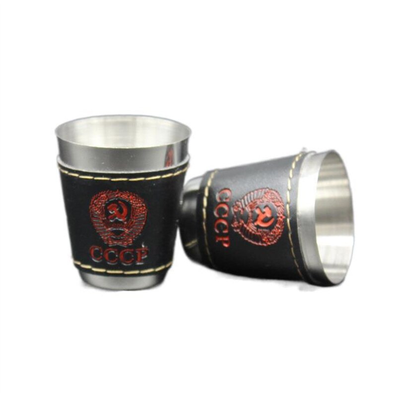 1/2oz Outdoor portable Stainless Steel Cups with case Shots Set Mini Glasses For beer Wine whisky voldka Hiking Camping Water