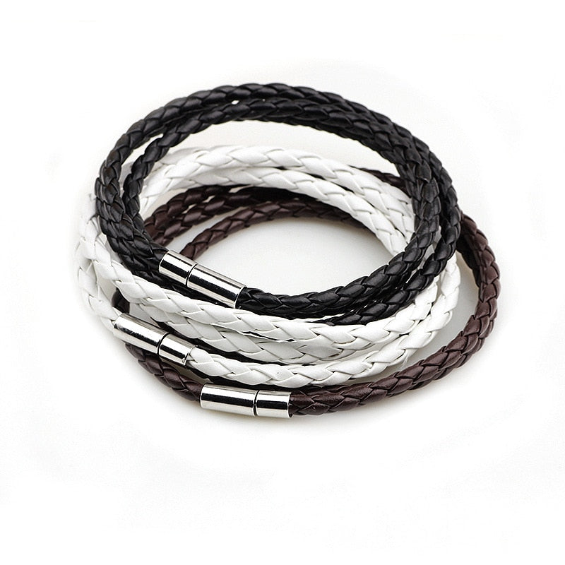 2022 Fashion PU Braided Leather Bracelets For Man Women Homme Couple Trendy Gift Best Sellers Products Jewelry Most Sold Charms