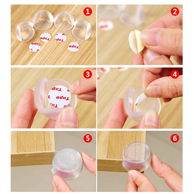 10pcs Baby Safety Silicone Corner Protector Eliastic Table Corner Edge Protection Cover For Children Anticollision Edge Guards C