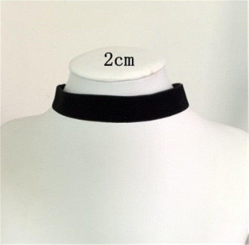 2022 New Fashion Black Velvet Choker Necklace For Women&#39;s Goth Neck Chain In Aesthetic Jewelry Accessories Trending Products