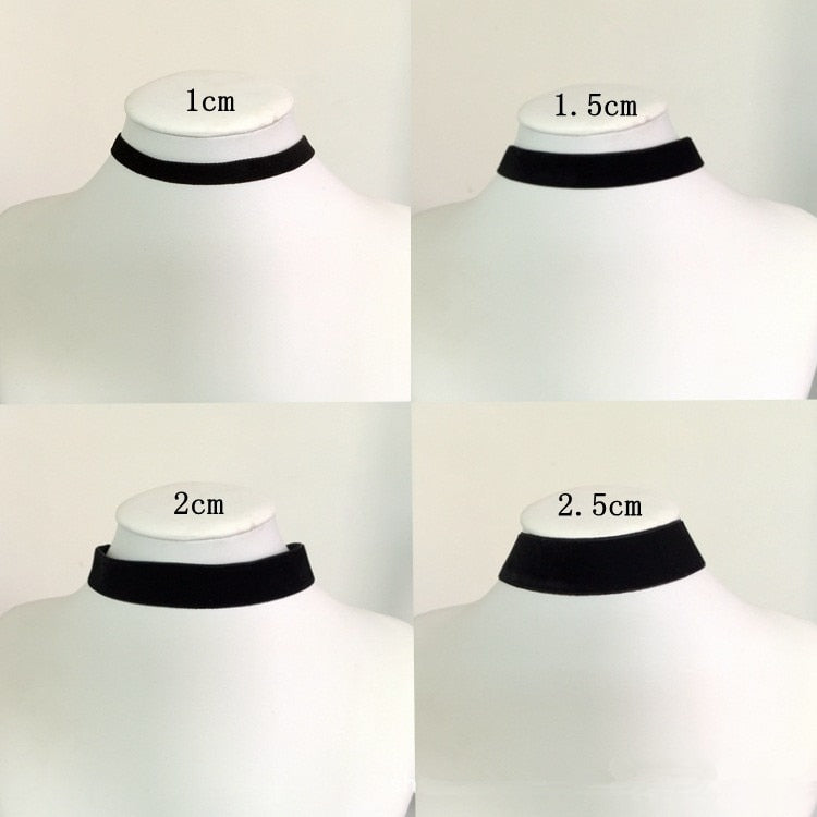 2022 New Fashion Black Velvet Choker Necklace For Women&#39;s Goth Neck Chain In Aesthetic Jewelry Accessories Trending Products