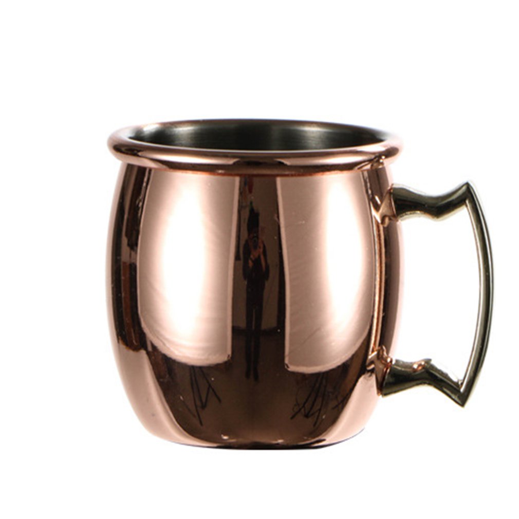60ml Mini Hammered Moscow Mule Mug Espresso Copper Mugs Shot Glasses Cute 2oz Stainless Steel Mugs For Mini Bar Environmentally