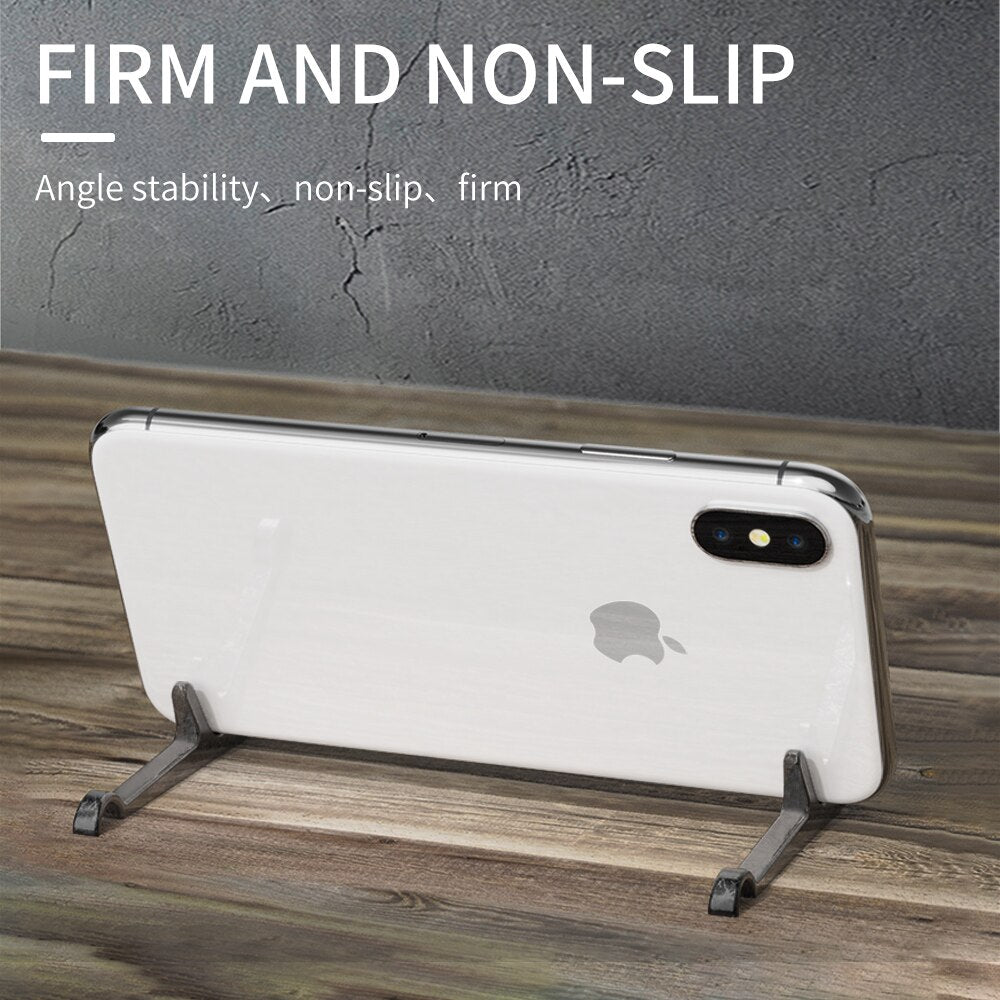 OATSBASF Universal Metal Phone Holder For iPhone 12 13 Pro Max Xiaomi Tablet iPad Mobile Phone Holder Portable Cell Phone Stand
