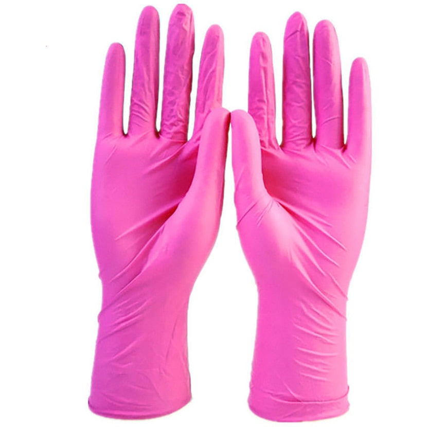 Hot Gloves  White Blue disposable nitrile gloves Latex for household cleaning products industrial washing, tattoo gloves S,M,L