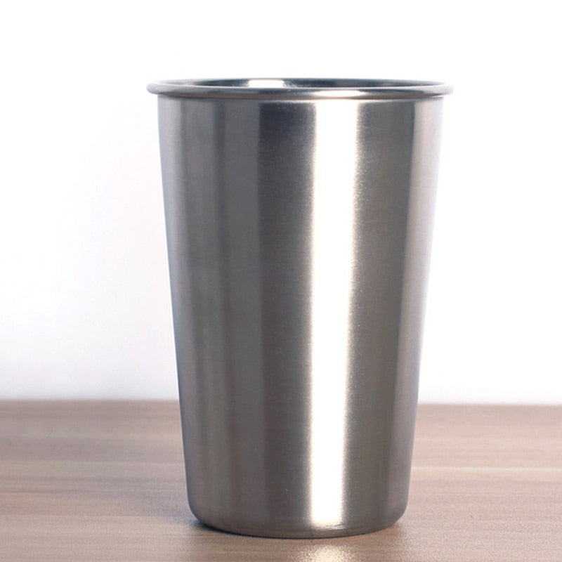Drinking Glass Stainless Steel Cup Shot Glasses Cups Tumblers Wine Beer Whiskey Mugs Outdoor Travel Cup 30ml/70ml/180ml/320ml