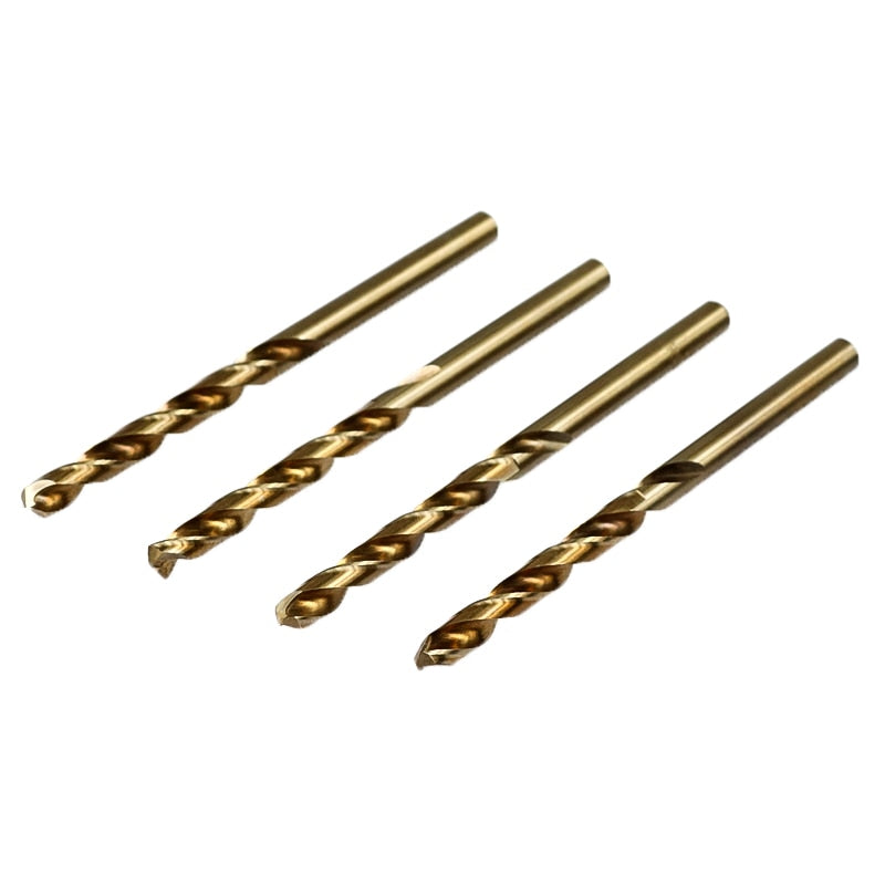 CMCP 1.0-13mm Cobalt Coated Twist Drill Bit Set HSS M35 Gun Drill Bit For Wood/Metal Hole Cutter Power Tools