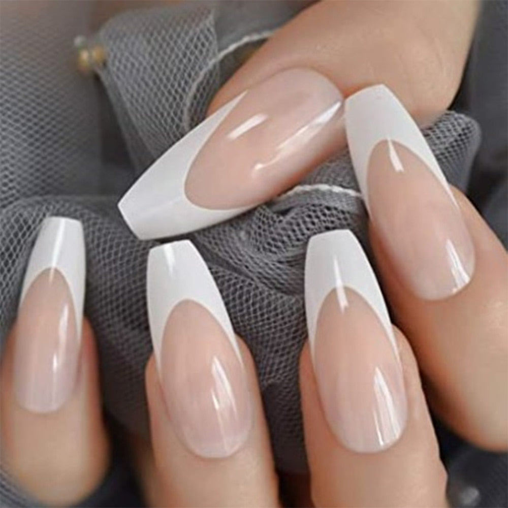 24Pcs Stiletto False Press On Nails Matte Black Color Leopard Wear Finished Product Wearable Full Cover Acrylic Nails Products