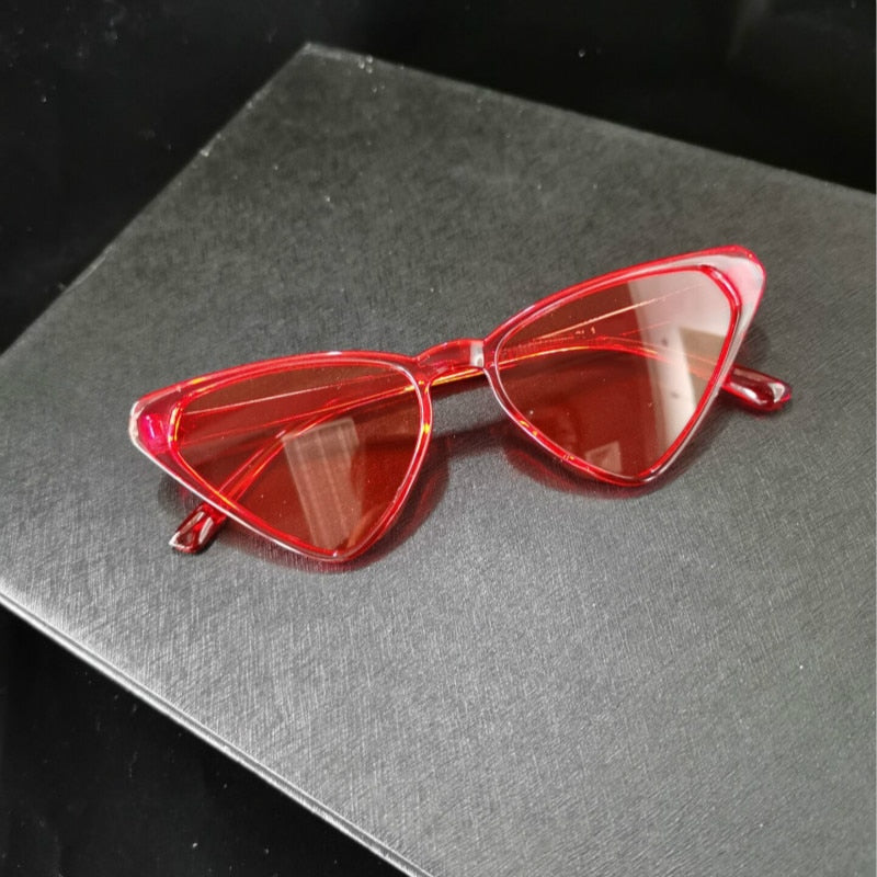 Black Cateye Sun Glasses For Women  2020 Vintage Triangle Cat eye Sunglasses Designer Shades  Glasses UV400