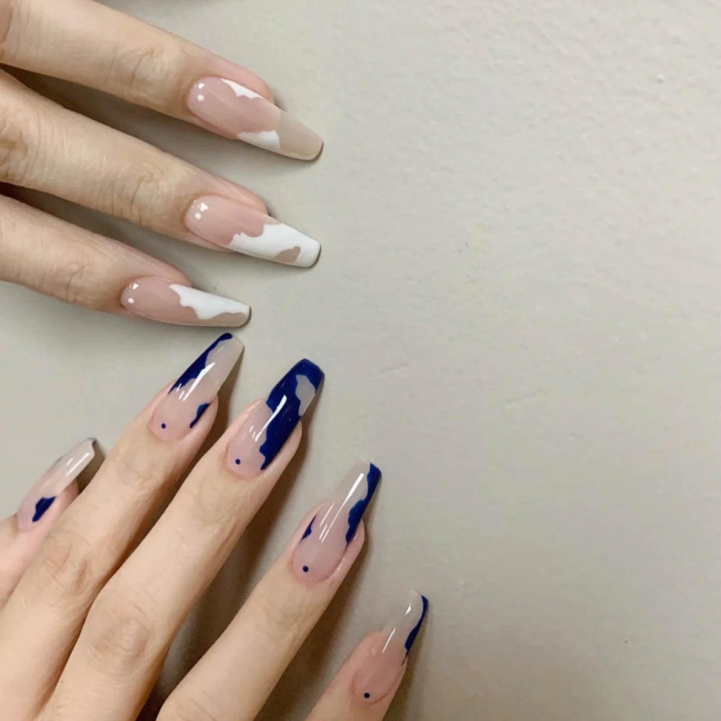 24Pcs Stiletto False Press On Nails Matte Black Color Leopard Wear Finished Product Wearable Full Cover Acrylic Nails Products