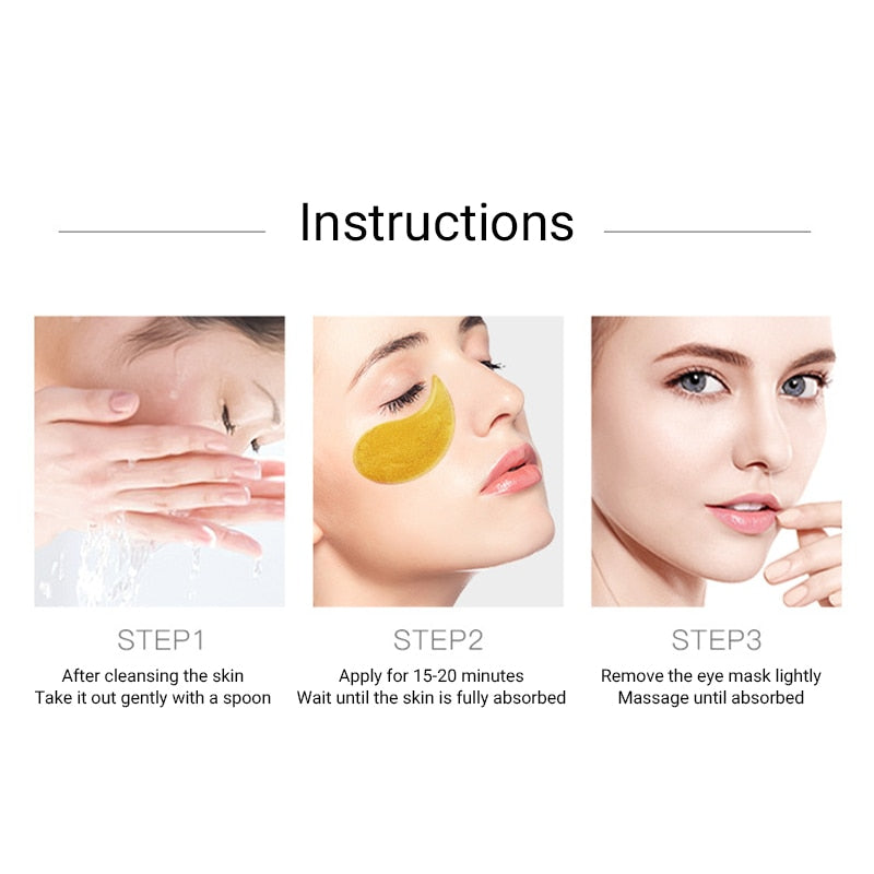 60Pcs Collagen Eye Mask Skincare Patches Under Eye Bags With Moisturizing Anti Dark Circles Beauty Korean Skin Care Products