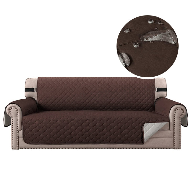 Waterproof Plaid Fabric Sofa Cover Anti-Slip Easy-going Sofa Covers Luxury Folding Living Room Sofas Slipcover For 1/2/3/4 Seat