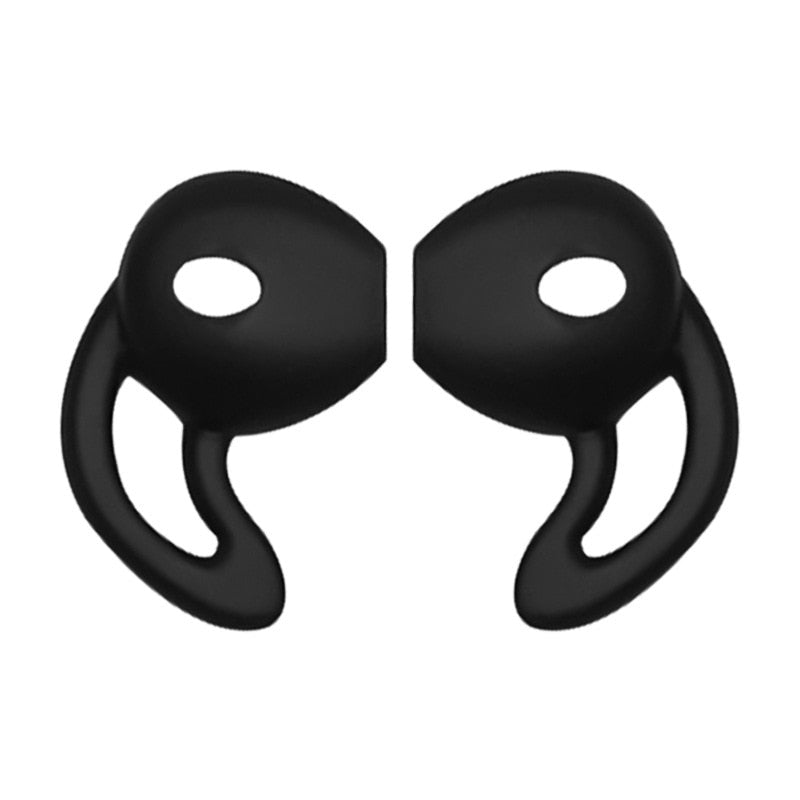 3 Pairs for Apple Airpods 1 2 In-Ear Silicone Ear Tip Covers Non-Slip Protective Covers with Ear Hooks Headphone Accessories