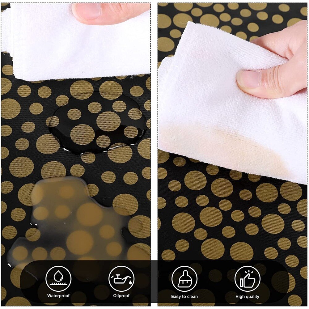 1pc TECHOME Disposable Table Cover Dotted Table Runner Design 54&quot;x108&quot; Waterproof Oilproof Tablecloths for Rectangle Tables