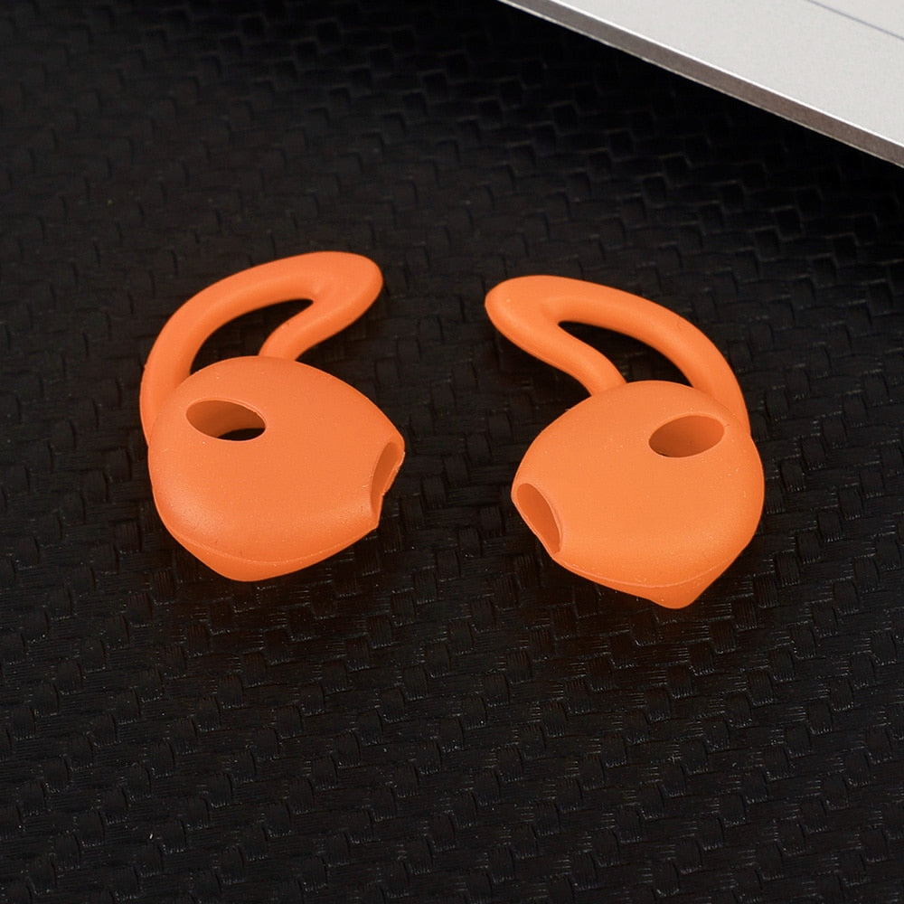 3 Pairs for Apple Airpods 1 2 In-Ear Silicone Ear Tip Covers Non-Slip Protective Covers with Ear Hooks Headphone Accessories