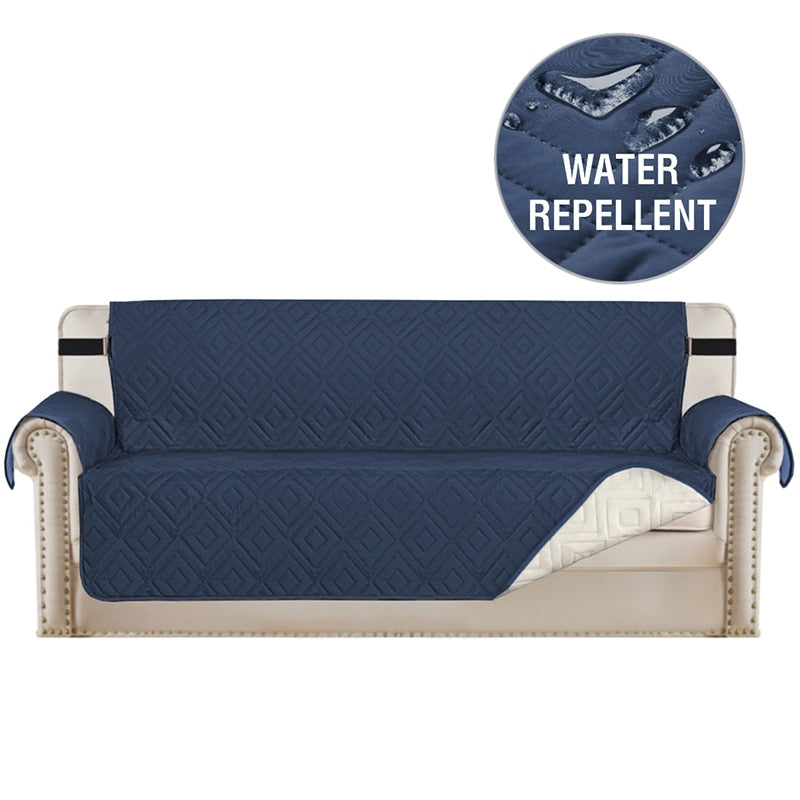 Waterproof Plaid Fabric Sofa Cover Anti-Slip Easy-going Sofa Covers Luxury Folding Living Room Sofas Slipcover For 1/2/3/4 Seat