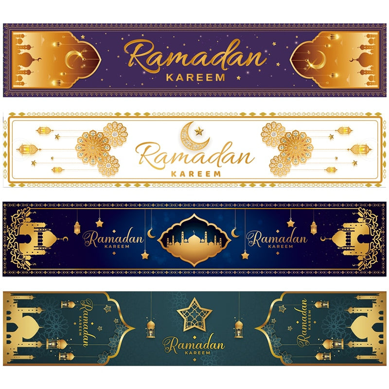 Ramadan Decoration Table Runner EID Mubarak Decor For Home Tablecloth Ramadan Kareem Islamic Muslim Party Eid Al Adha Gifts 2023