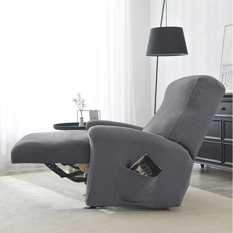 Recliner Sofa Cover Armchair Case Sofa Cover Anti-Dust Non-Slip Lazy Boy Chair Cover Solid Color Universal Seat Cover 1 Peice