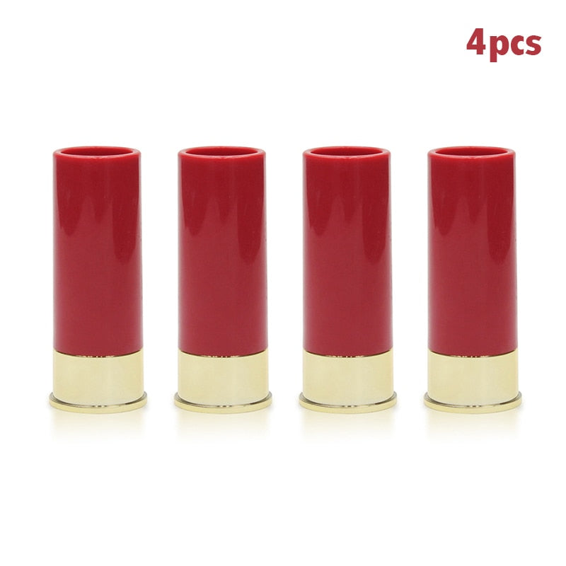 4PCS/set Shot Glass Creative High Quality Plastic Shotgun Bullet Shape Shot Glasses Water Wine Glass Party Drinkware Friend Gift
