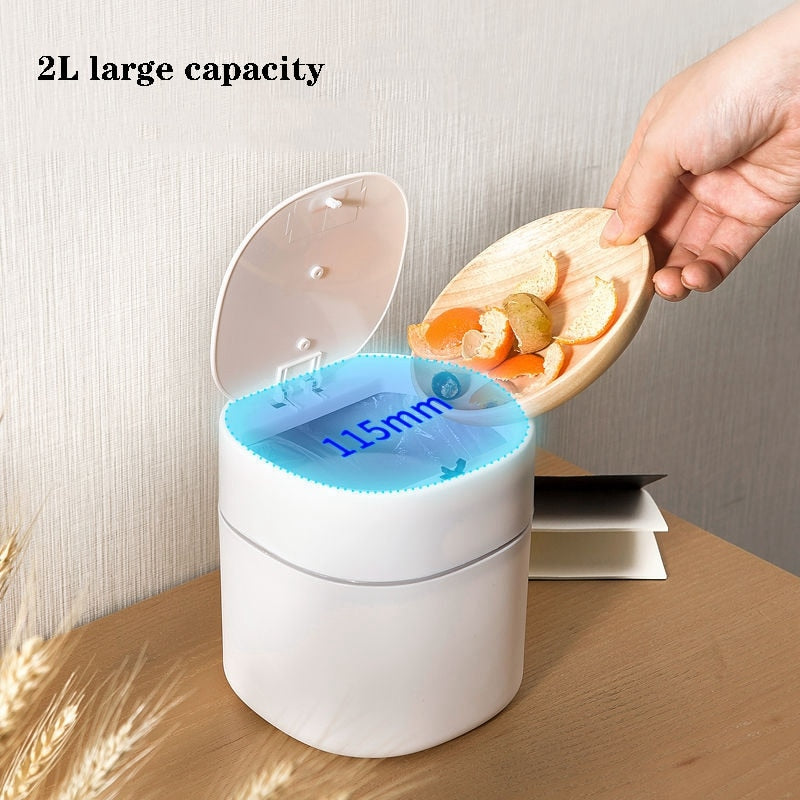 Mini Trash Can Household Garbage Basket Tabletop Trashcan Storage For Kitchen Sitting Room Small Waste  Dustbins