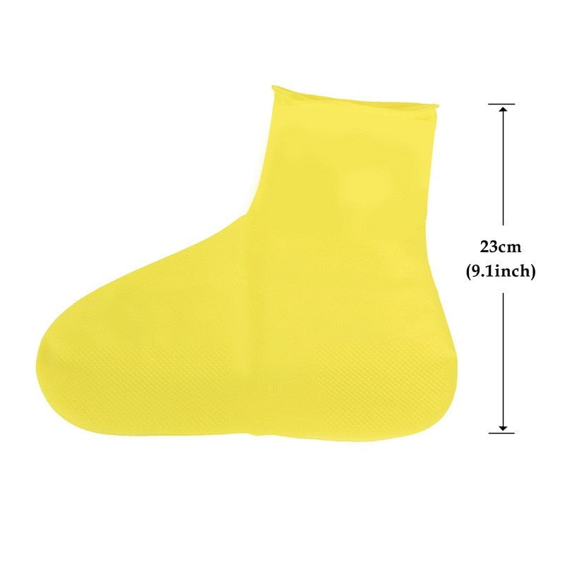 Rain Boots Waterproof Shoe Cover Silicone Unisex Shoes Protectors Waterproof Non-Slip Shoe Covers Reusable Outdoor Rainy Boots