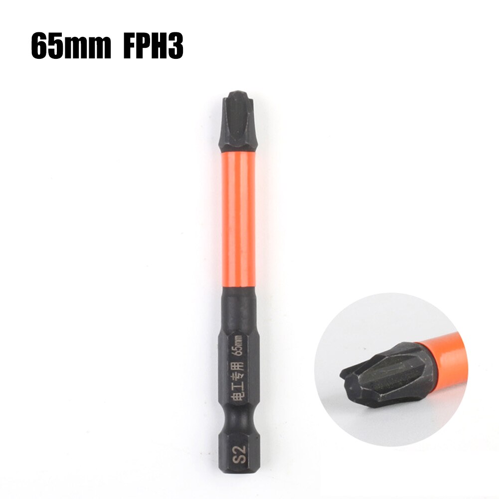 1/2pcs Magnetic Special Cross Screwdriver Bit Nutdrivers FPH2 For Socket Switch Electrician Power Tool 65mm 110mm