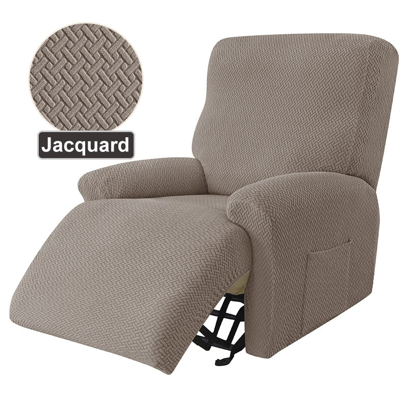 Recliner Sofa Cover Armchair Case Sofa Cover Anti-Dust Non-Slip Lazy Boy Chair Cover Solid Color Universal Seat Cover 1 Peice