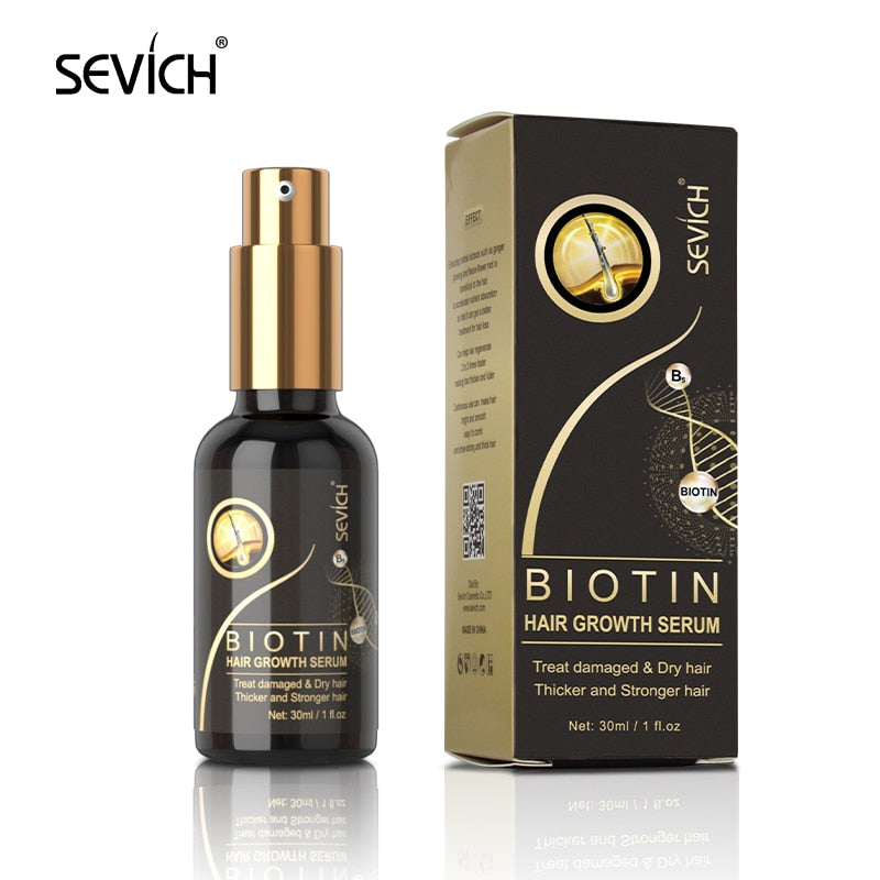 Hair Growth Products Sevich Ginger Essence Hair Growing Essential Oil Serum Hair Care Prevent Hair Loss Scalp Treatment 20ml