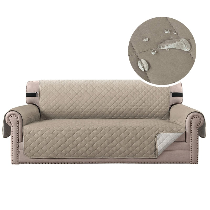 Waterproof Plaid Fabric Sofa Cover Anti-Slip Easy-going Sofa Covers Luxury Folding Living Room Sofas Slipcover For 1/2/3/4 Seat