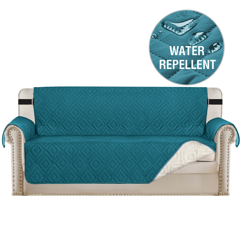 Waterproof Plaid Fabric Sofa Cover Anti-Slip Easy-going Sofa Covers Luxury Folding Living Room Sofas Slipcover For 1/2/3/4 Seat