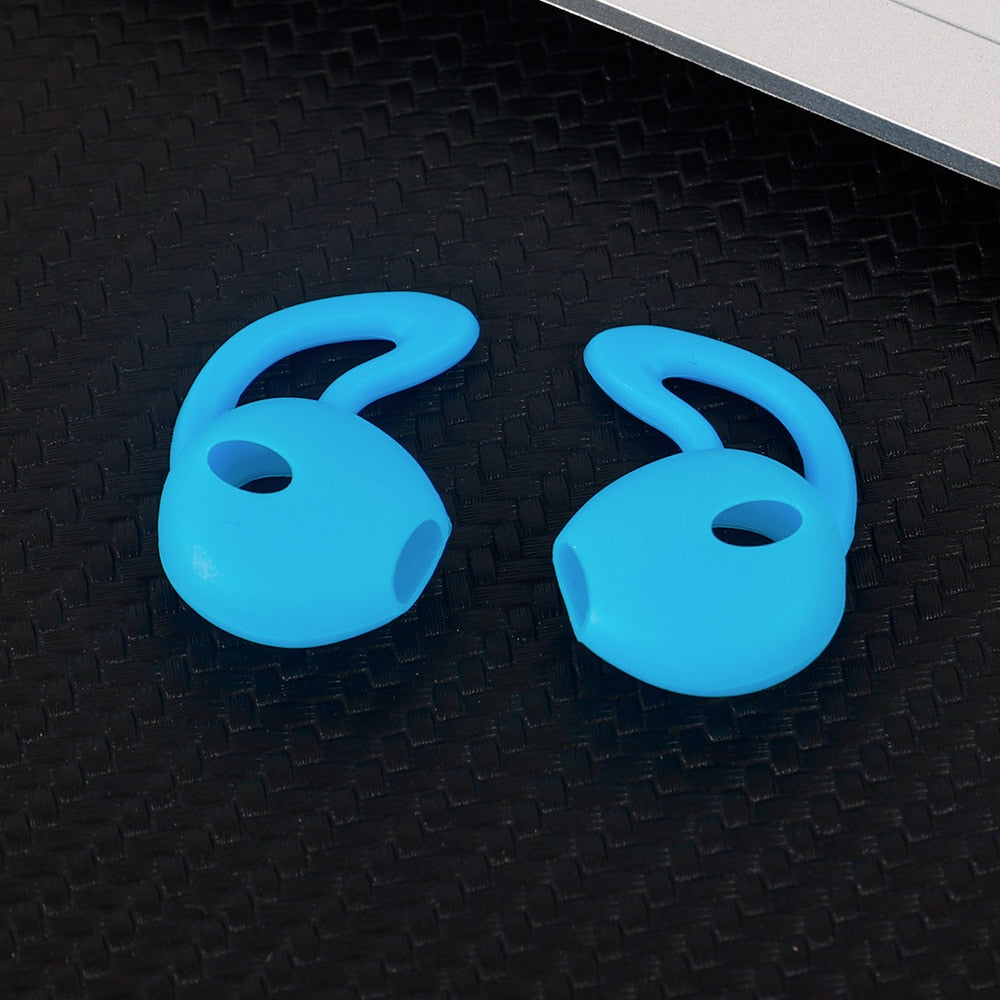 6Pairs In-Ear Soft Silicone Eartips Case Cover for Apple Airpods Protective Ear Pads Earphone Cup Earpads with Anti-slip Earhook