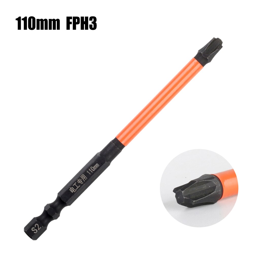 1/2pcs Magnetic Special Cross Screwdriver Bit Nutdrivers FPH2 For Socket Switch Electrician Power Tool 65mm 110mm