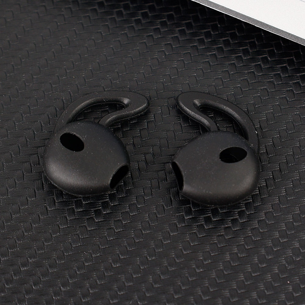 3 Pairs for Apple Airpods 1 2 In-Ear Silicone Ear Tip Covers Non-Slip Protective Covers with Ear Hooks Headphone Accessories
